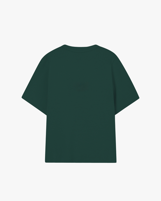 Arched Soft Boxy Tee - Bottle Green