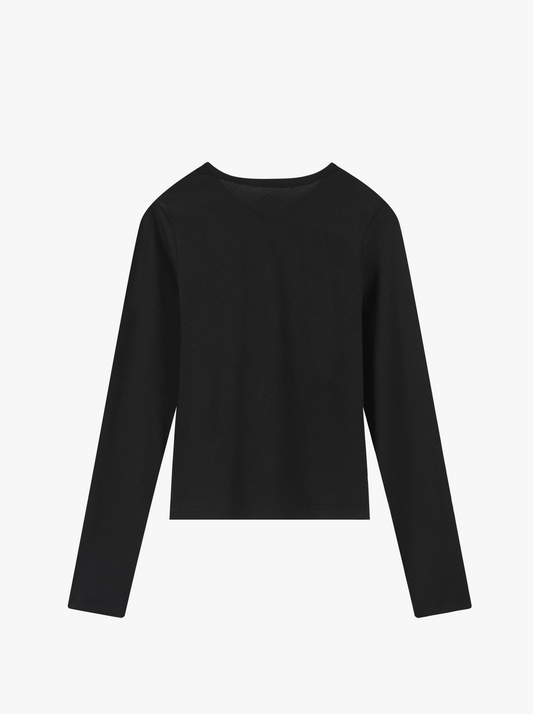 The Original Fitted Long Sleeves Tee - Black