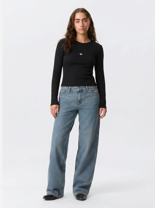 The Original Fitted Long Sleeves Tee - Black