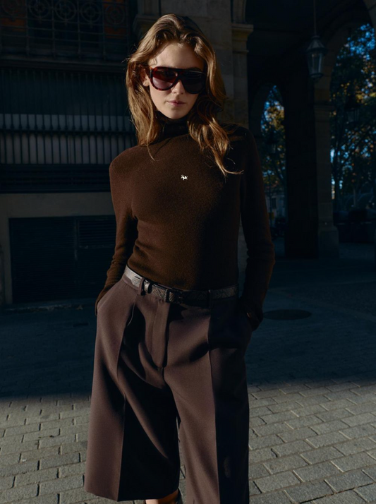 The Original Fitted Turtleneck - Chocolate