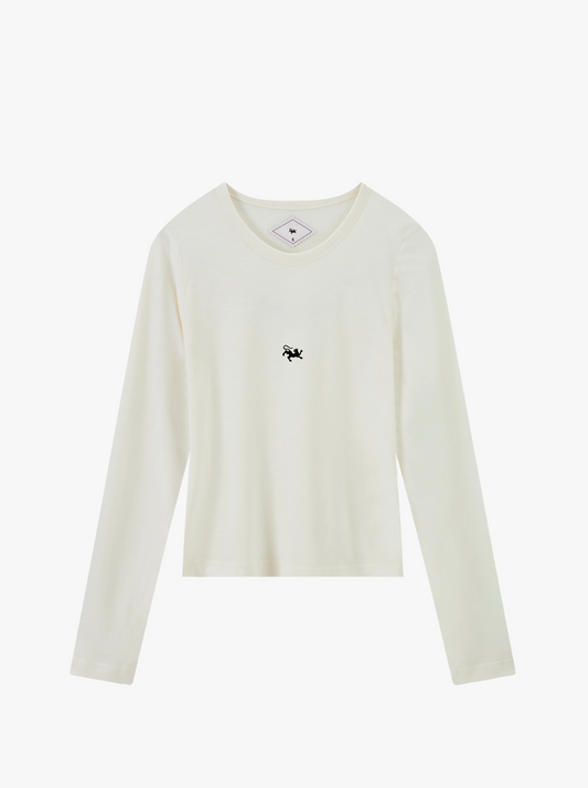 The Original Fitted Long Sleeves Tee - White