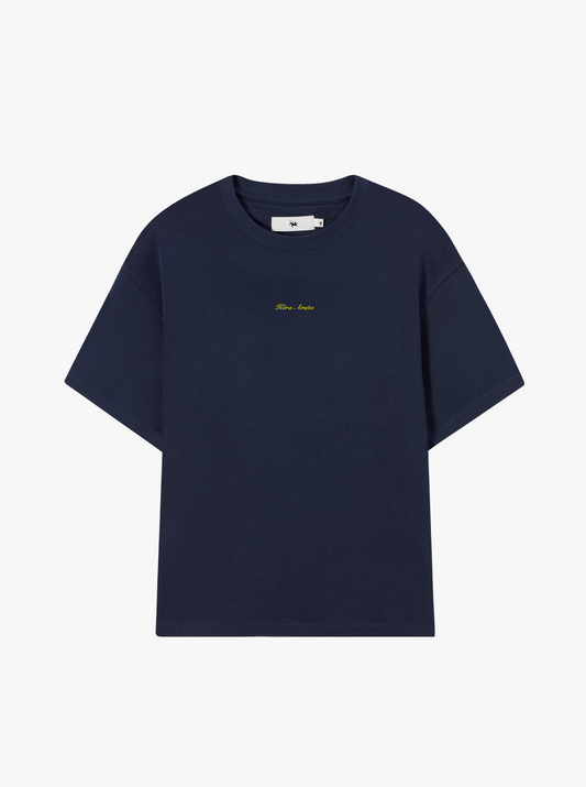 The Minimalist Boxy Tee - Navy
