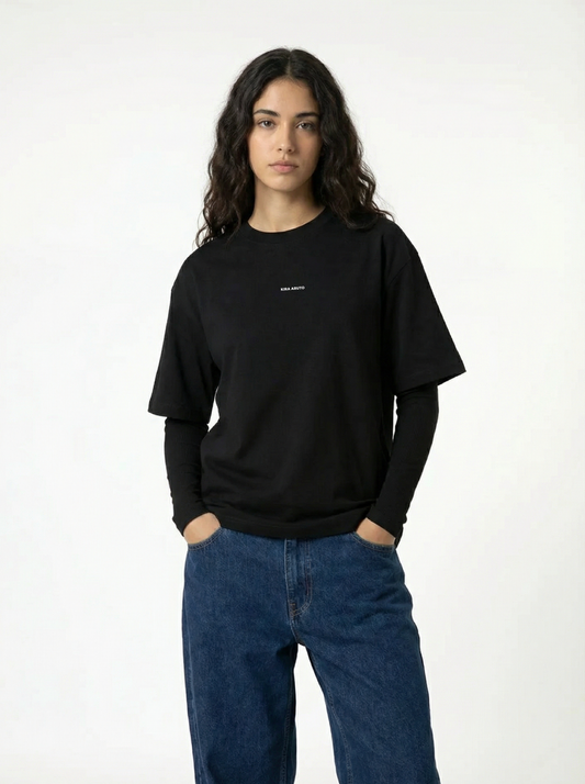 Signature Soft Boxy Tee - Black