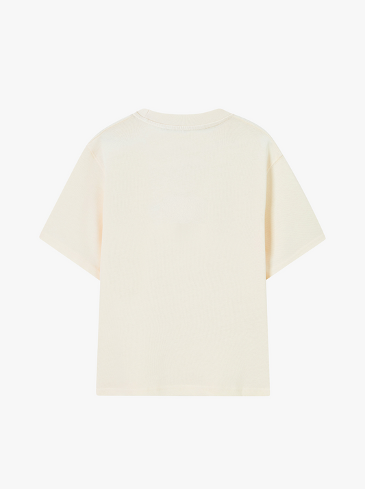 Arched Soft Boxy Tee - Cream