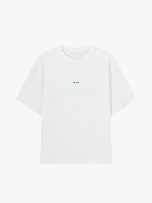 Can't Afford Soft Boxy Tee - White