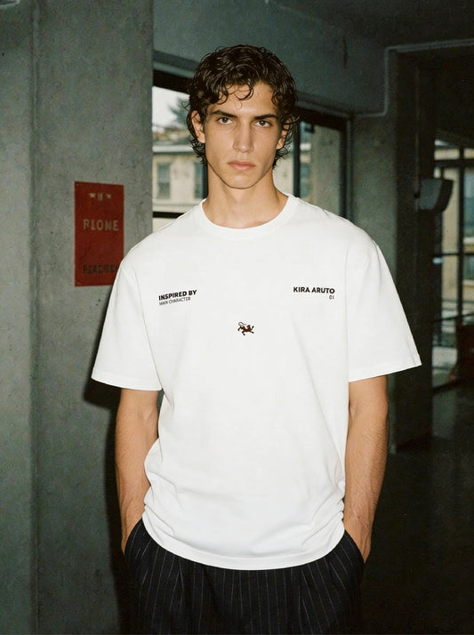 Main Character Soft Boxy Tee - White