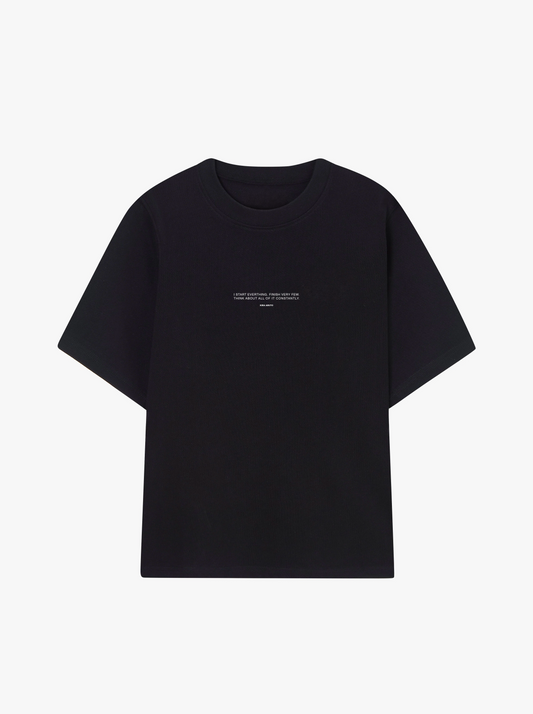 Overwelmed Soft Boxy Tee - Black