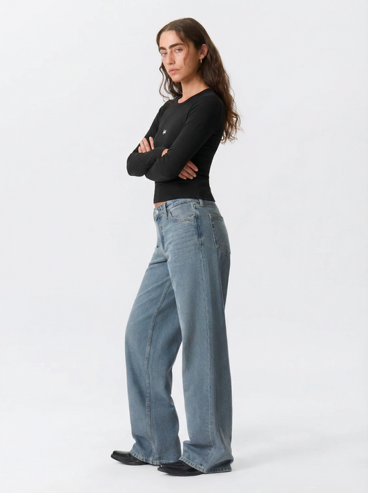 The Original Fitted Long Sleeves Tee - Black