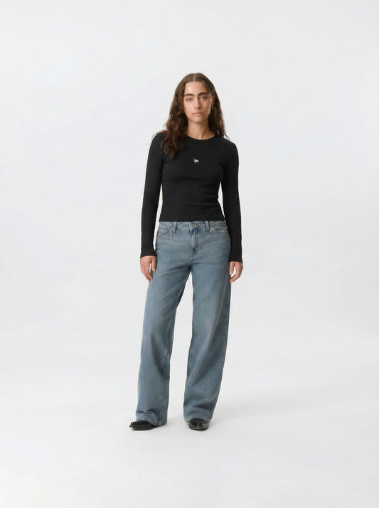 The Original Fitted Long Sleeves Tee - Black